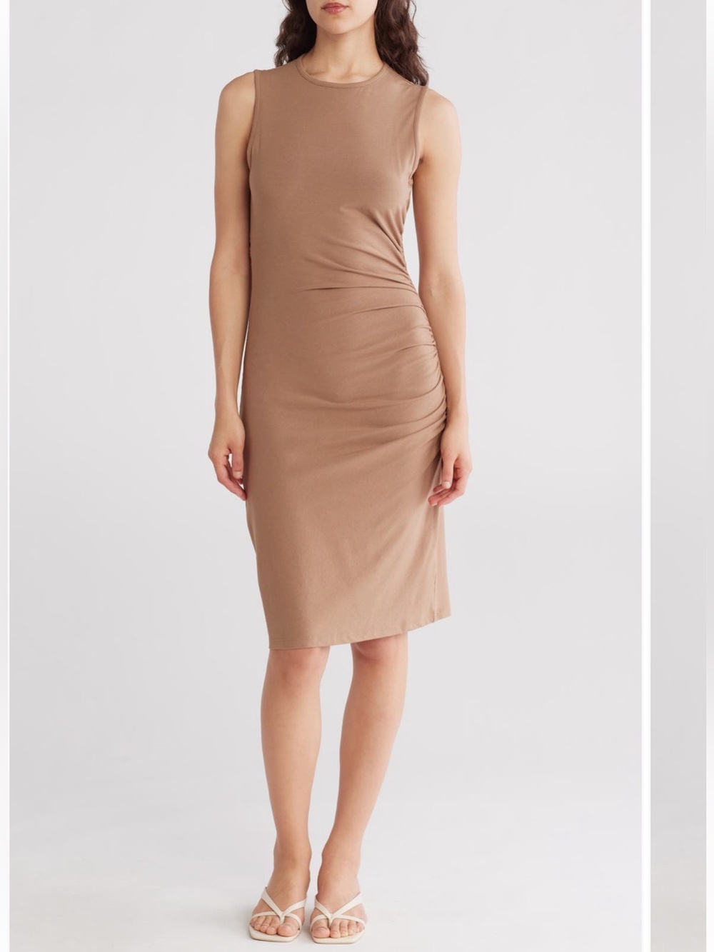 Theory Ruched Midi Dress